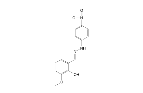 2-Hydroxy-m-anisaldehyde, p-nitrophenylhydrazone