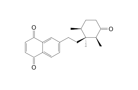 CORDIAQUINONE-B;6-[10-(11,12,16-TRIMETHYL-13-OXOCYClOHEXYL)-ETHYL]-1,4-NAPHTHALENEDIONE