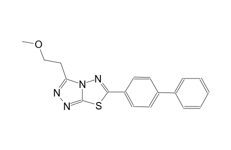 [1,2,4]triazolo[3,4-b][1,3,4]thiadiazole, 6-[1,1'-biphenyl]-4-yl-3-(2-methoxyethyl)-