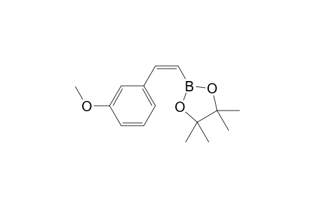 4,4,5,5-Tetramethyl-2-[(1Z)-2-(3-methoxylphenylethenyl]-1,3,2-dioxaborolane