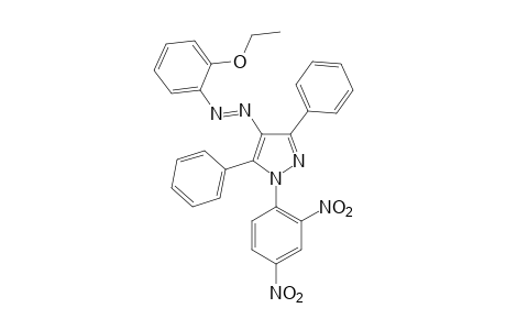 1-(2,4-DINITROPHENYL)-3,5-DIPHENYL-4-[(o-ETHOXYPHENYL)AZO]PYRAZOLE