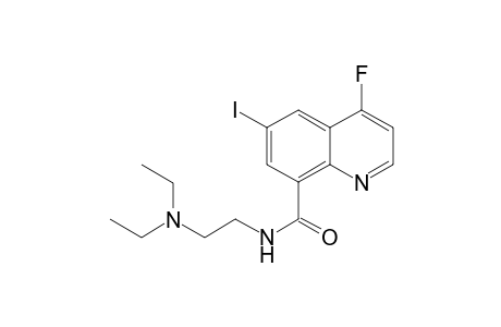 N-[2-(diethylamino)ethyl]-4-fluoro-6-iodoquinoline-8-carboxamide