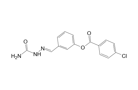 3-{(E)-[2-(aminocarbonyl)hydrazono]methyl}phenyl 4-chlorobenzoate