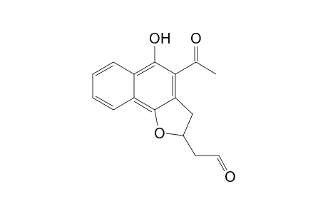 4-Acetyl-5-hydroxy-2-(2'-oxoethyl)-2,3-dihydronaphtho[1,2-b]furan