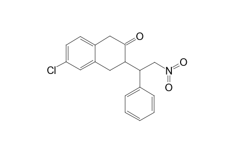 6-Chloro-3-(2-nitro-1-phenylethyl)-3,4-dihydro-2(1H)-naphthalenone