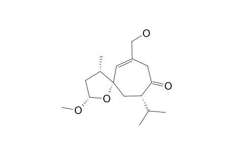 (2S,4S,5S,7S)-10-HYDROXYMETHYL-7-ISOPROPYL-2-METHOXY-4-METHYL-1-OXA-SPIRO-[4,6]-UNDEC-10-EN-8-ONE