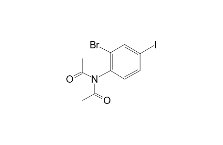 2-Bromo-4-iodoaniline, N,N-diacetyl-