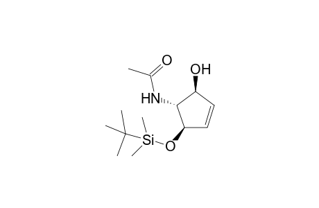 (1S,4R,5R)-5-ACYLAMINO-4-TERT.-BUTYLDIMETHYLSILYLOXY-2-CYCLOPENTEN-1-OL