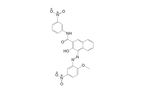 2-Naphthalenecarboxamide, 3-hydroxy-4-[(2-methoxy-5-nitrophenyl)azo]-N-(3-nitrophenyl)-5-Nitro-o-anisidine->3-hydroxy-3'-nitro-2-naphthanilide