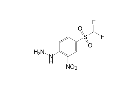 {4-[(difluoromethyl)sulfonyl]-2-nitrophenyl}hydrazine