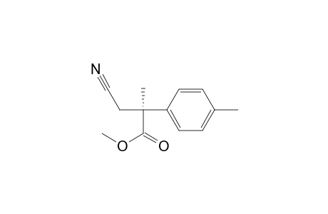 (S)-(+)-methyl 3-cyano-2-methyl-2-(4-methylphenyl)propionate