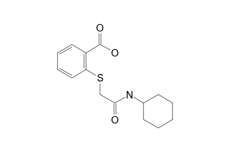 2-Cyclohexylcarbamoylmethylsulfanylbenzoic acid