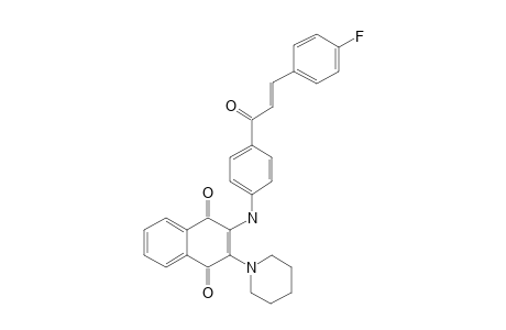 2-[4-(4-Fluorocinnamoyl)anilino]-3-piperidino-1,4-naphthoquinone