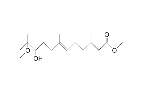10-Hydroxy-11-methoxy-3,7,11-trimethyl-2,6-dodecadienoic acid, methyl ester