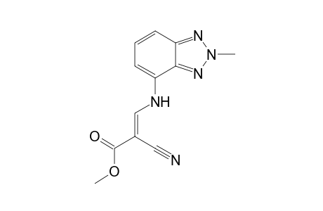 4-[N-(2'-{Methoxycarbonyl}-2'-cyanoethylene)amino]-2-methylbenzotriazole