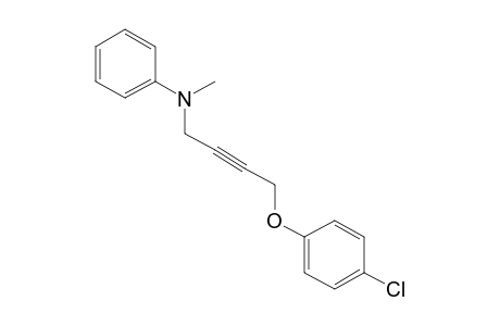 1-(p-chlorophenoxy)-4-(N-methylanilino)-2-butyne