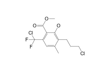 Methyl 6-(chlorodifluoromethyl)-3-(3-chloropropyl)-2-hydroxy-4-methylbenzoate