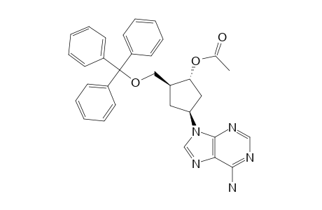 17;(1R,2S,4S)-4-(9H-ADENIN-9-YL)-2-[(TRIPHENYLMETHOXY)-METHYL]-CYCLOPENT-1-YL-ACETATE;9-[(1S,3R,4S)-3-ACETOXY-4-[(TRIPHENYLMETHOXY)-METHYL]-CYCLOPENT-1-YL]-9H-