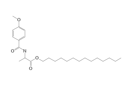 D-Alanine, N-(4-anisoyl)-, tetradecyl ester