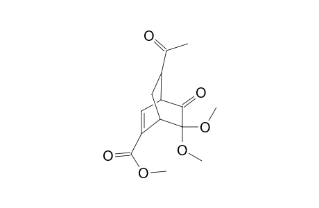 3,3-Dimethoxy-7-ethanoyl-5-methoxycarbonylbicyclo[2.2.2]oct-5-en-2-one