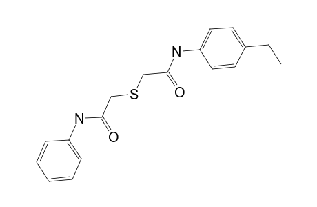 2-[(4-Ethyl-phenylcarbamoyl)-methylsulfanyl]-N-phenyl-acetamide