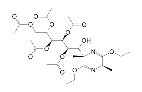 (3S,6S,1'R OR S)-3-(1-HYDROXY-2,3,4,5,6-PENTAACETOXY-D-GLUCO-HEXYL)-3,6-DIHYDRO-3,6-DIMETHYL-2,5-DIETHOXYPIPERAZIN