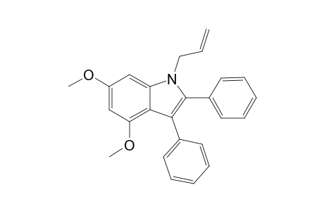 4,6-Dimethoxy-2,3-diphenyl-1-(prop-2'-enyl)indole