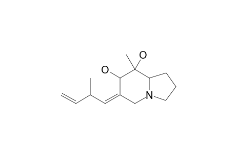 6-Methyl-6,7-dihydroxy-8-(2'-methyl-3'-butenylidene)-1-azabicyclo[3.4.0]nonane