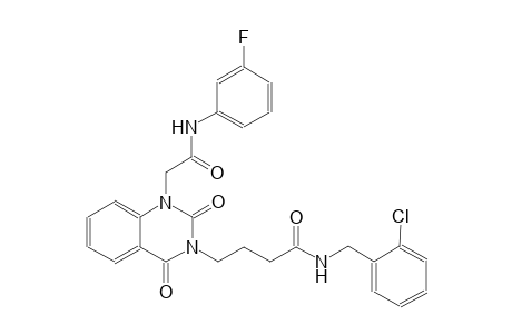 N-(2-chlorobenzyl)-4-(1-[2-(3-fluoroanilino)-2-oxoethyl]-2,4-dioxo-1,4-dihydro-3(2H)-quinazolinyl)butanamide