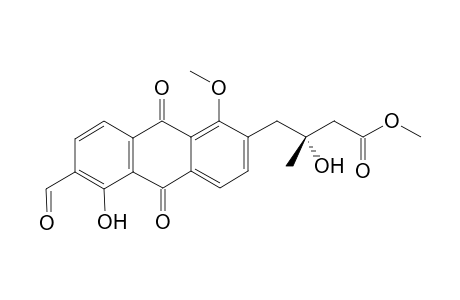 Methyl 4-(6'-formyl-5'-hydroxy-1'-methoxy-9',10'-anthraquinon-2'-yl)-3-hydroxy-3-methylbutanoate