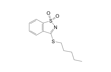 3-(pentylthio)-1,2-benzisothiazole, 1,1-dioxide