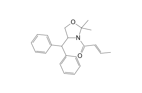 RAC-3-CROTONOYL-2,2-DIMETHYL-4-(DIPHENYLMETHYL)-OXAZOLIDINE