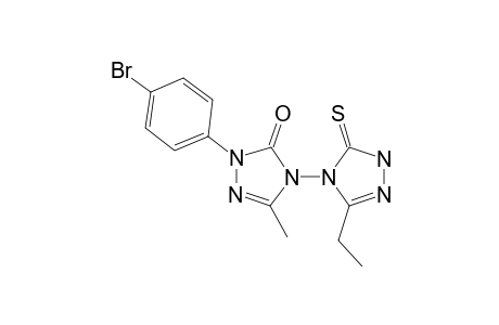 3'-Ethyl-5-methyl-2-(p-bromophenyl)-5'-thioxo-[4,4'-bis(1,2,4)-triazol]-3(1'H,2H)-one