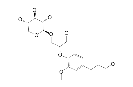 2-O-[4'-(ALPHA-HYDROXYPROPYL)-2'-METHOXYPHENYL]-1-O-BETA-D-XYLOPYRANOSYL-GLYCEROL