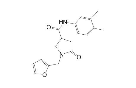 Pyrrolidine-3-carboxamide, 1-(2-furfuryl)-N-(3,4-dimethylphenyl)-5-oxo-