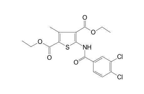 5-[[(3,4-dichlorophenyl)-oxomethyl]amino]-3-methylthiophene-2,4-dicarboxylic acid diethyl ester