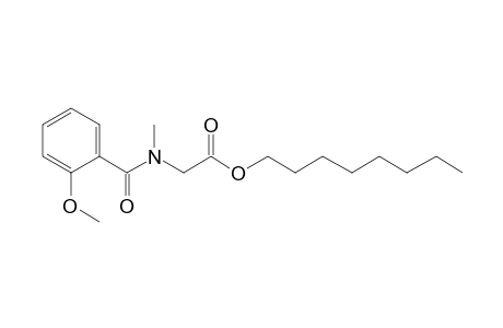 Sarcosine, N-(2-methoxybenzoyl)-, octyl ester