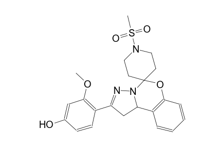 3-methoxy-4-(1'-(methylsulfonyl)-1,10b-dihydrospiro[benzo[e]pyrazolo[1,5-c][1,3]oxazine-5,4'-piperidin]-2-yl)phenol