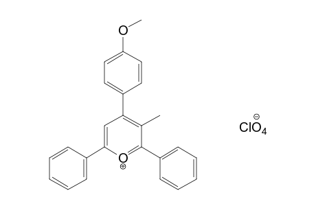 2,6-diphenyl-4-(p-methoxyphenyl)-3-methylpyrylium perchlorate