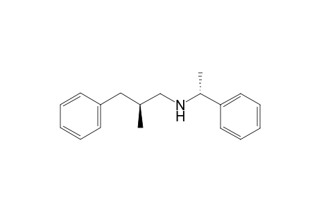 (S)-2-methyl-3-phenyl-N-((R)-1-phenylethyl)propan-1-amine