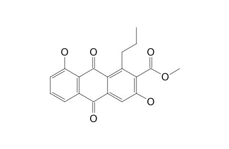 3,8-Dihydroxy-9,10-diketo-1-propyl-anthracene-2-carboxylic acid methyl ester