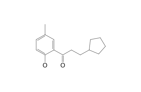 3-Cyclopentyl-1-(2-hydroxy-5-methylphenyl)-1-propanone