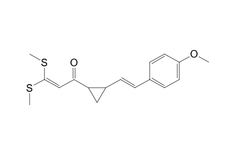 1-[[Bis(methylthio)methylene]acetyl]-2-(4-methoxystryl)cyclopropane