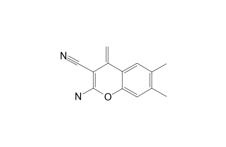 2-AMINO-6,7-DIMETHYL-4-METHYLIDENE-4H-1-BENZOPYRAN-3-CARBONITRILE