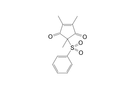 2,4,5-Trimethyl-2-(phenylsulfonyl)cyclopent-4-ene-1,3-dione