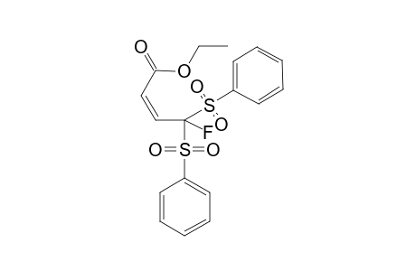 (CIS)-4,4-BIS-(BENZENESULFONYL)-4-FLUORO-BUT-2-ENOIC-ACID-ETHYLESTER