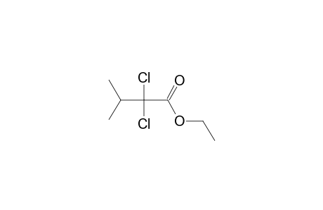 Butanoic acid, 2,2-dichloro-3-methyl-, ethyl ester