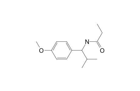 N-[1-(4-methoxyphenyl)-2-methyl-propyl]propanamide