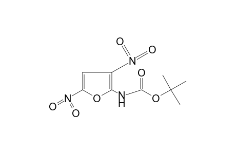 3,5-dinitro-2-furancarbamic acid, tert-butyl ester