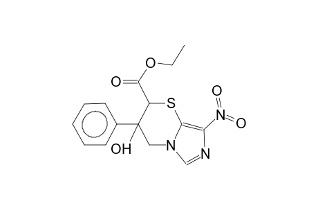 2-ethoxycarbonyl- 3-hydroxy-3-phenyl-8-nitro-3,4-dihydro-2H-imidazo[5,1-b][1,3]thiazine